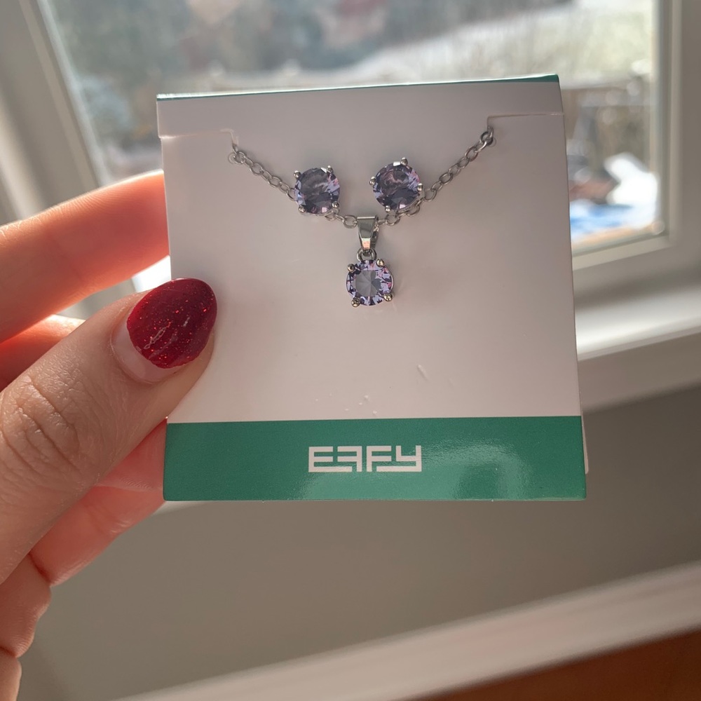 EFFY PURPLE stone set brand new